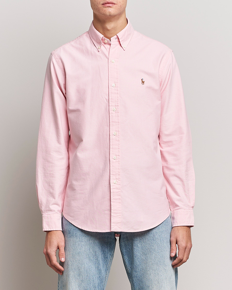 Herren | Hemden | Polo Ralph Lauren | Custom Fit Oxford Shirt Pink