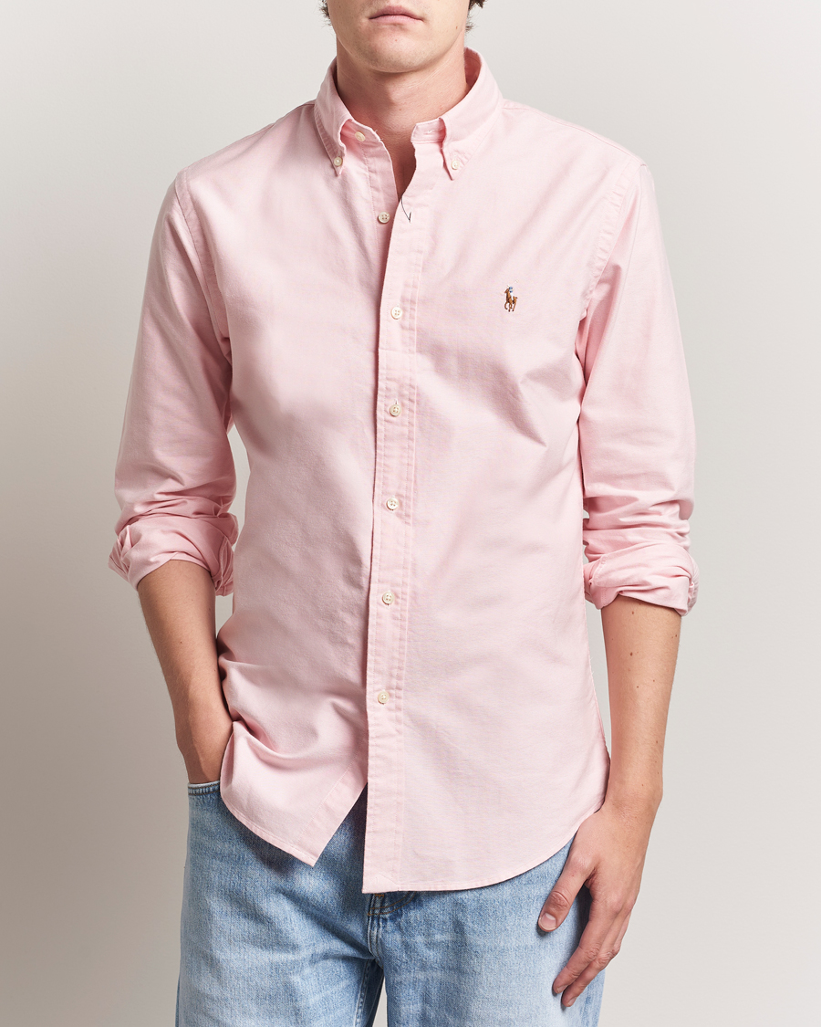 Herren | Hemden | Polo Ralph Lauren | Custom Fit Oxford Shirt Pink