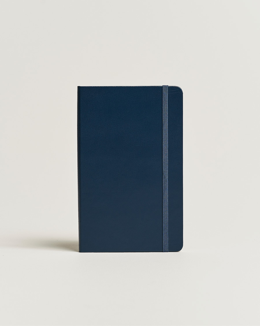 Herren |  | Moleskine | Plain Hard Notebook Large Sapphire Blue