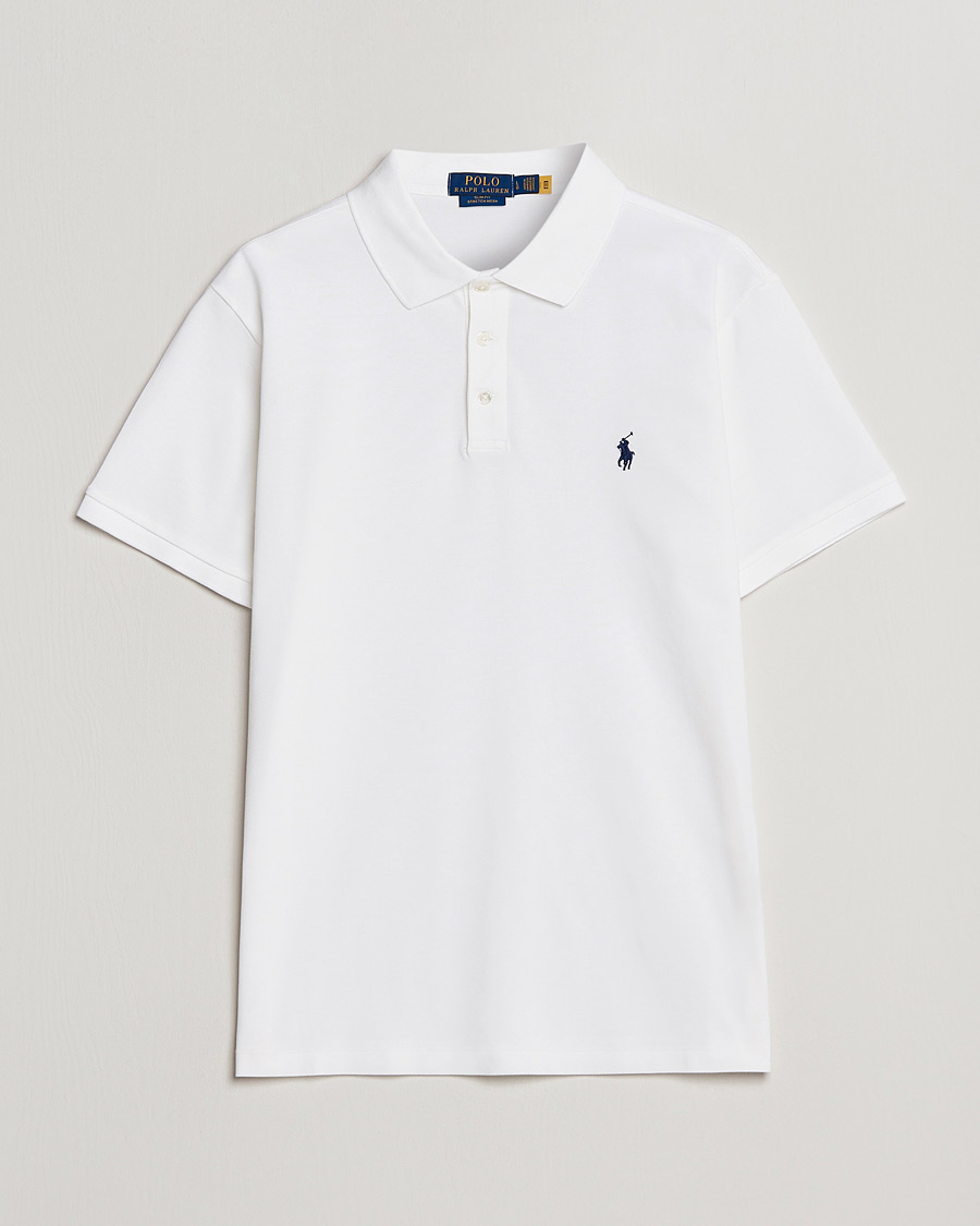 Herren | Poloshirt | Polo Ralph Lauren | Slim Fit Stretch Polo White