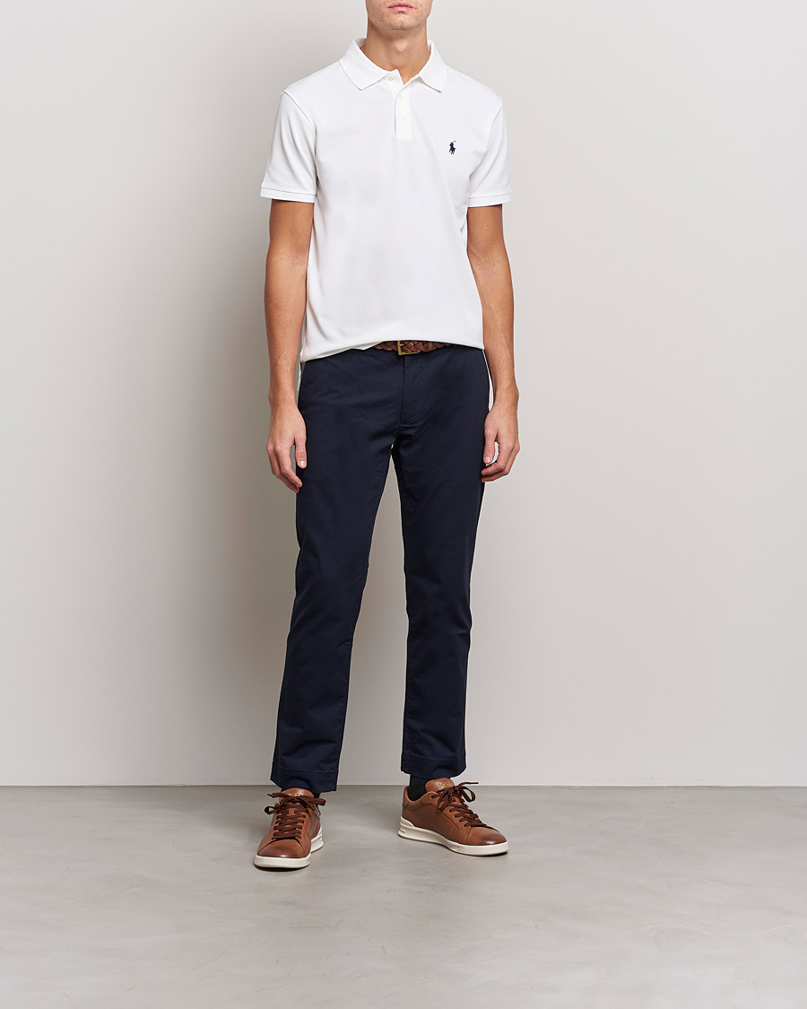 Herren | Poloshirts | Polo Ralph Lauren | Slim Fit Stretch Polo White