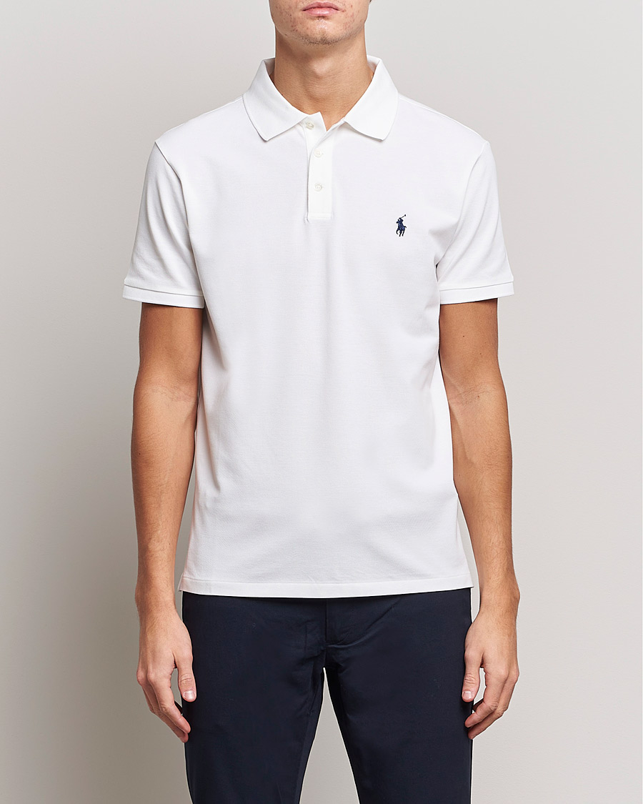 Herr | Pikéer | Polo Ralph Lauren | Slim Fit Stretch Polo White