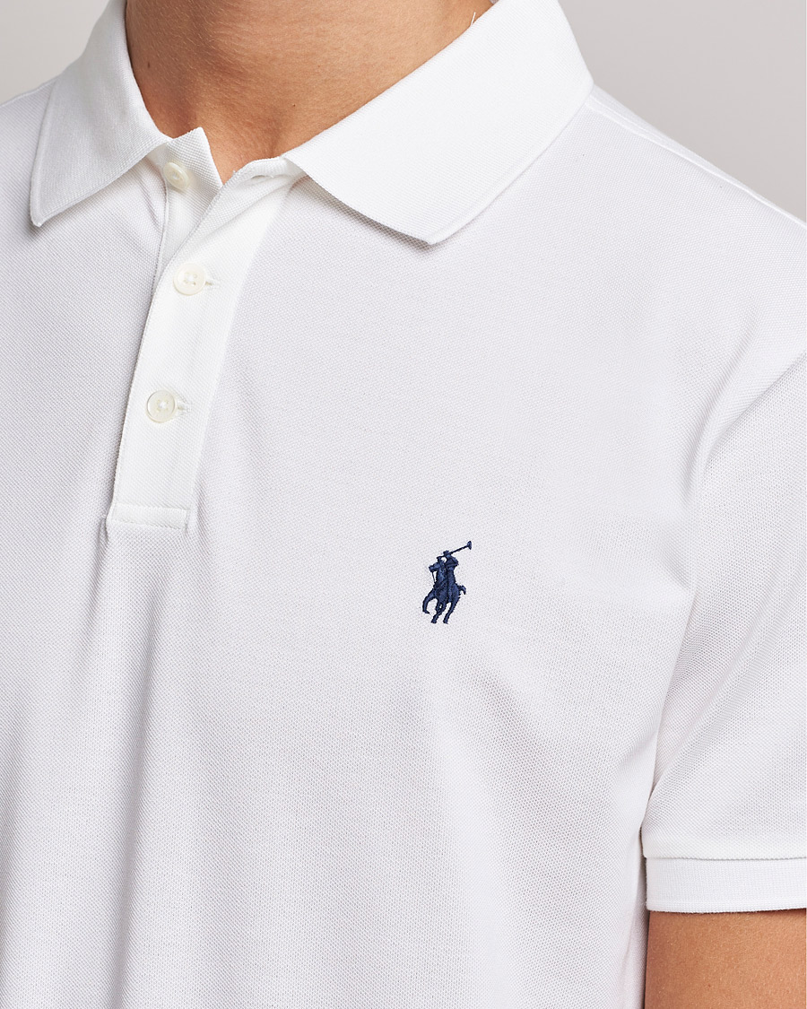 Herren | Poloshirt | Polo Ralph Lauren | Slim Fit Stretch Polo White