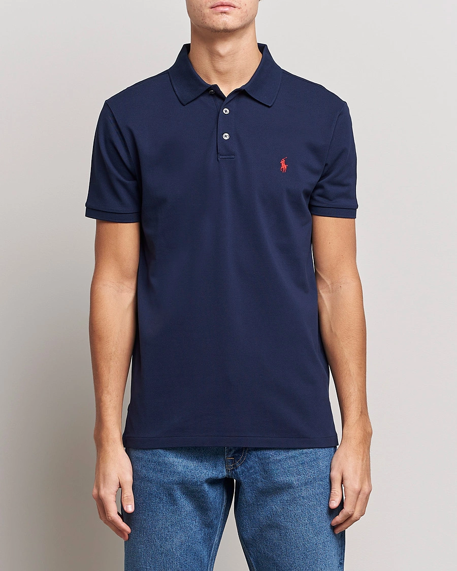 Herren | Polo Ralph Lauren | Polo Ralph Lauren | Slim Fit Stretch Polo Refined Navy