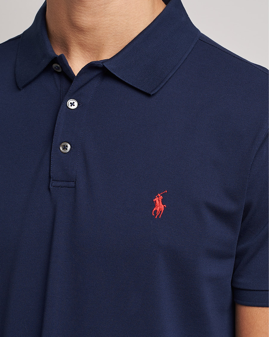 Herren | Poloshirt | Polo Ralph Lauren | Slim Fit Stretch Polo Refined Navy