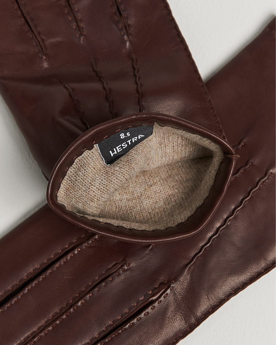 Herren | Wärmende Accessoires | Hestra | Edward Wool Liner Glove Chestnut