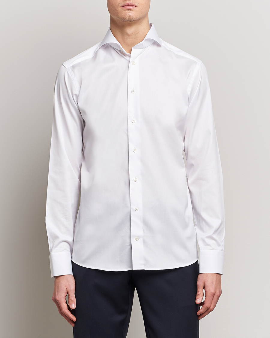 Herren | Formelle Hemden | Eton | Slim Fit Twill Cut Away Shirt White