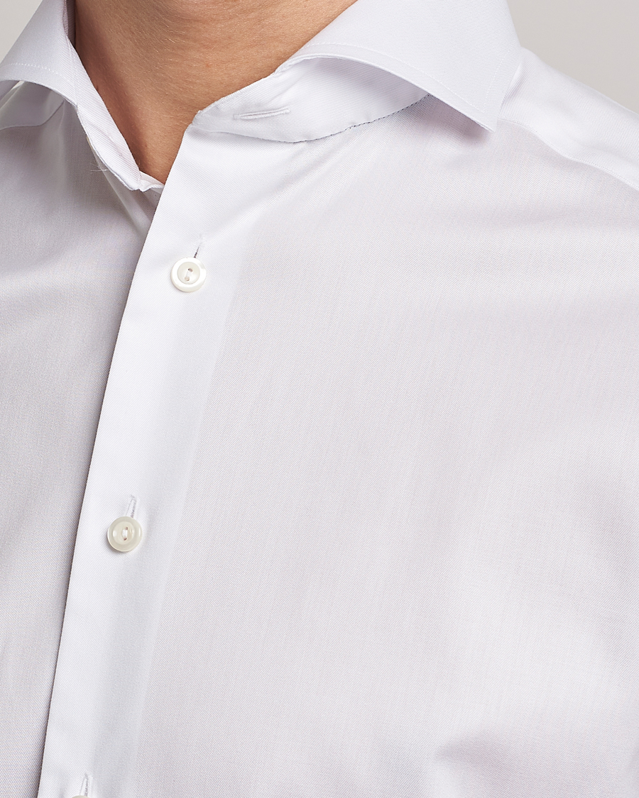Herren | Hemden | Eton | Slim Fit Twill Cut Away Shirt White