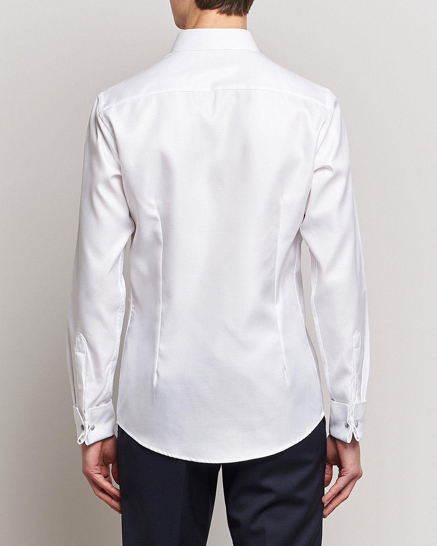 Herren | Hemden | Eton | Slim Fit Twill Double Cuff Shirt White
