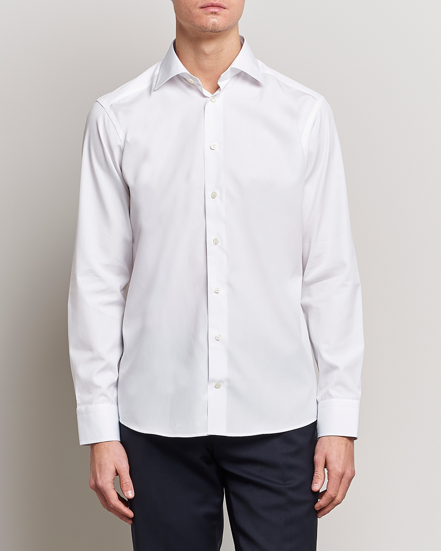 Herren | Festive | Eton | Slim Fit Poplin Shirt White