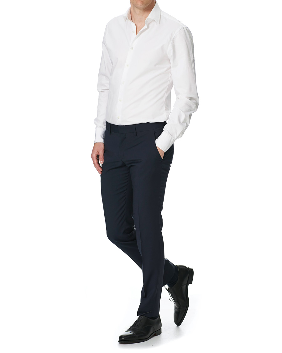 Herren | Hosen | J.Lindeberg | Paulie Comfort Wool Trousers Navy