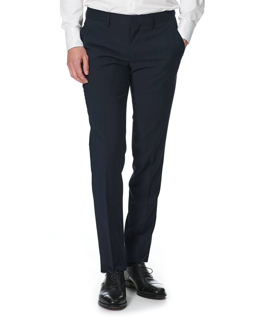 Herren | Hosen | J.Lindeberg | Paulie Comfort Wool Trousers Navy