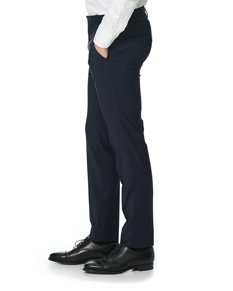 Herren | Hosen | J.Lindeberg | Paulie Comfort Wool Trousers Navy