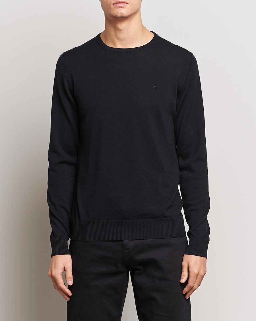 Herren |  | J.Lindeberg | Lyle True Merino Crew Neck Pullover Black