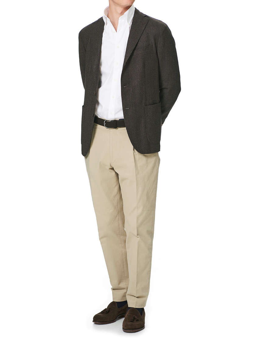 Herren | Hemden | Stenströms | Slimline Button Down Shirt White