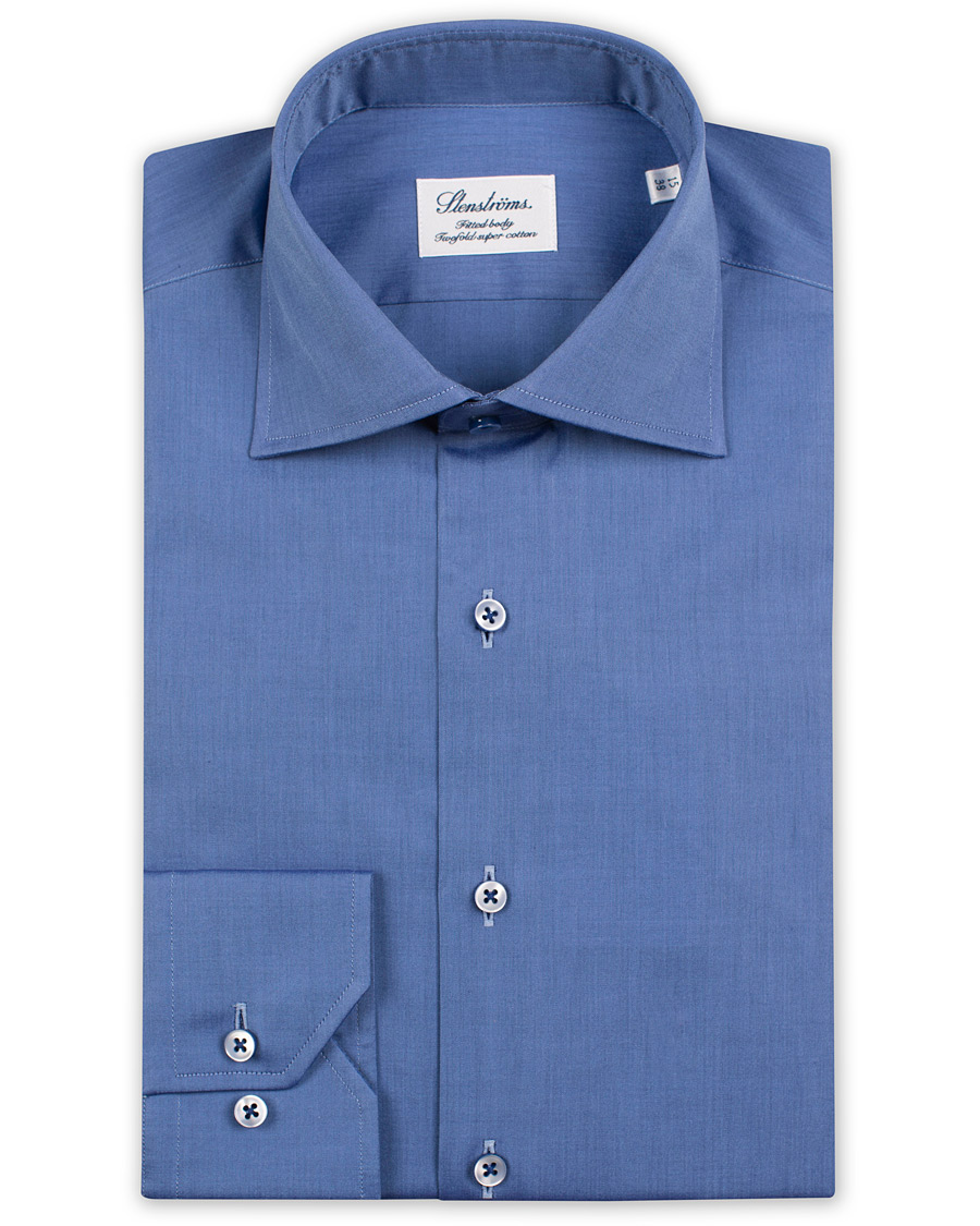 Herren | Hemden | Stenströms | Fitted Body Shirt Navy