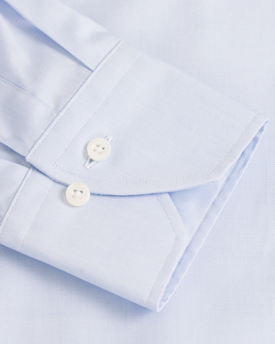 Herren | Hemden | Stenströms | Fitted Body Button Down Shirt Light Blue