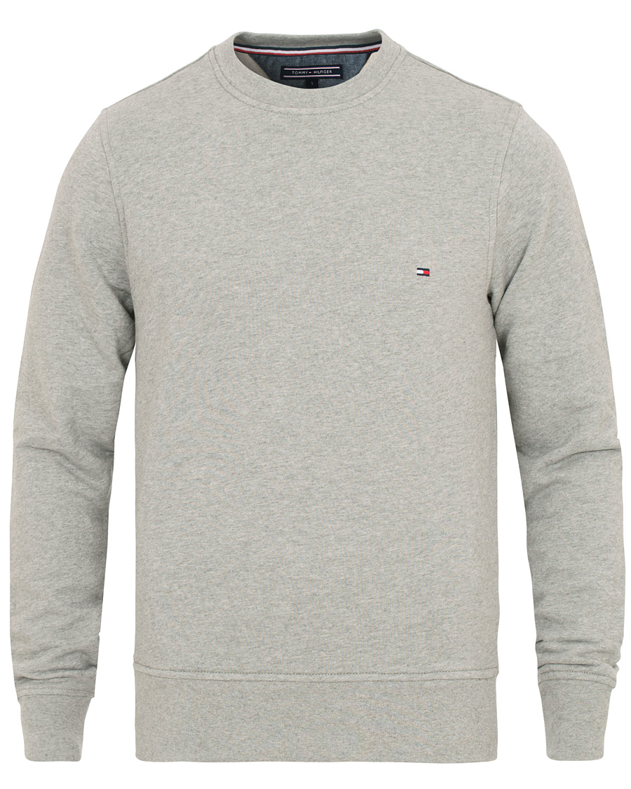 Herren | Pullover | Tommy Hilfiger | Cotton Crew Neck Sweatshirt Cloud Heather