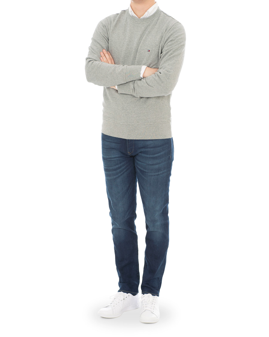 Herren | Pullover | Tommy Hilfiger | Cotton Crew Neck Sweatshirt Cloud Heather