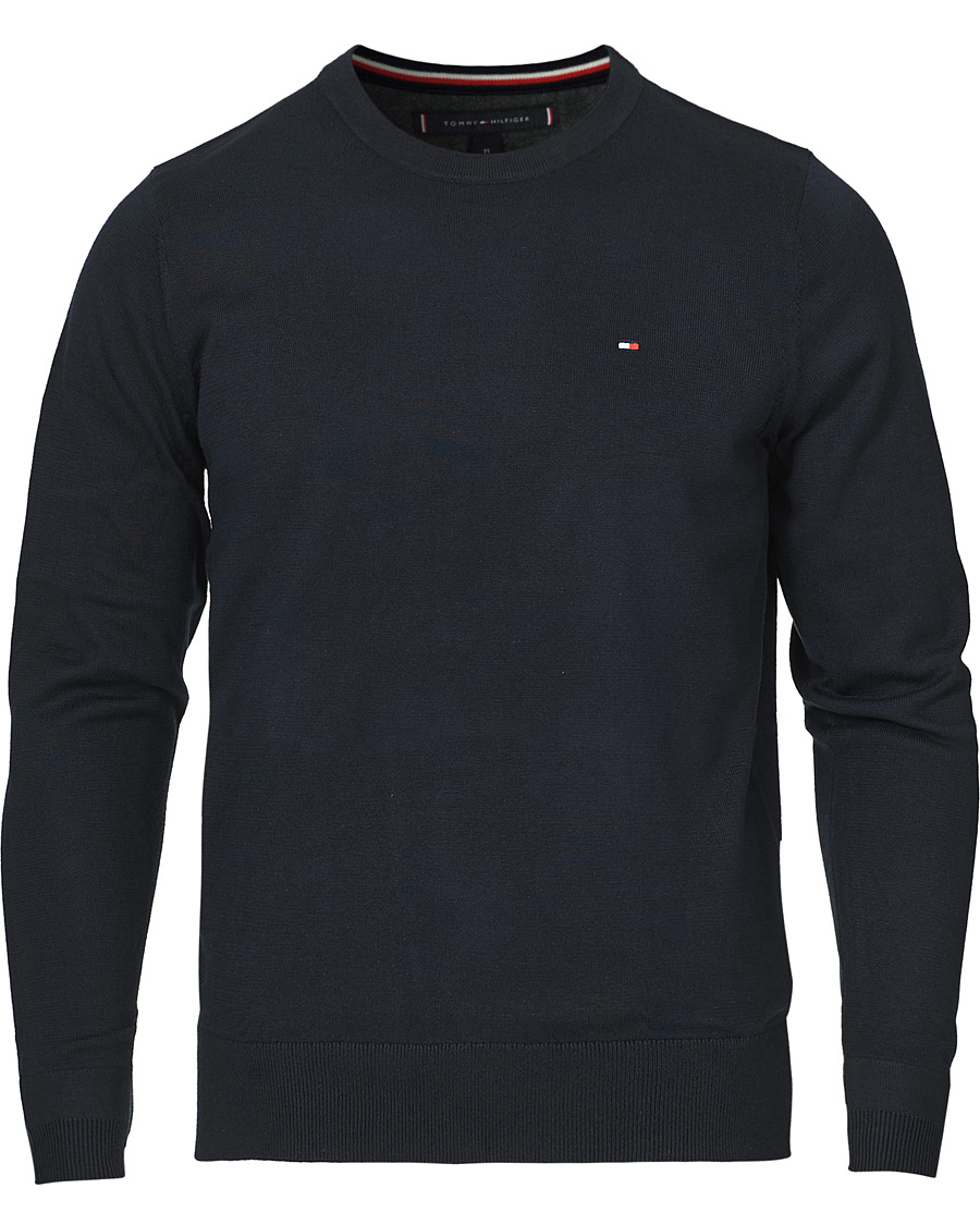 Herren | Pullover | Tommy Hilfiger | Cotton/Silk Crew Neck Pullover Sky Captain