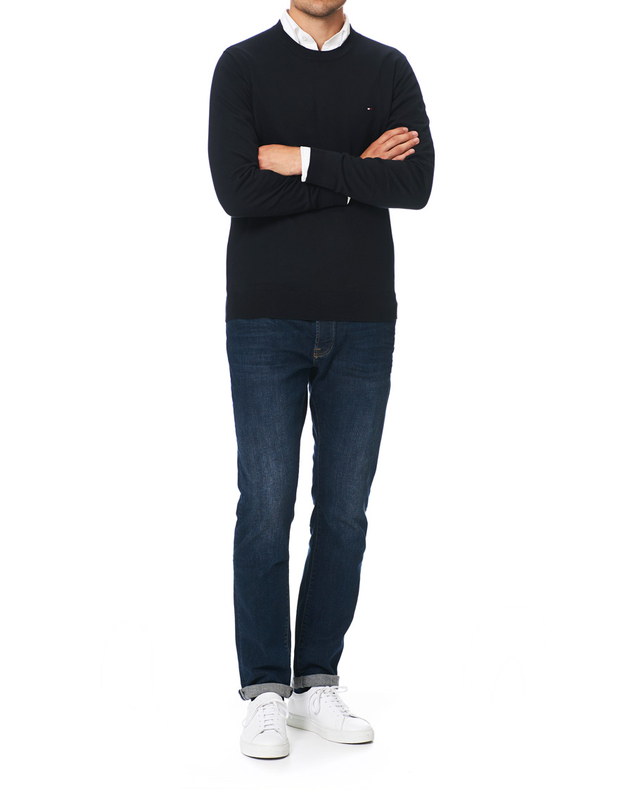 Herren | Pullover | Tommy Hilfiger | Cotton/Silk Crew Neck Pullover Sky Captain