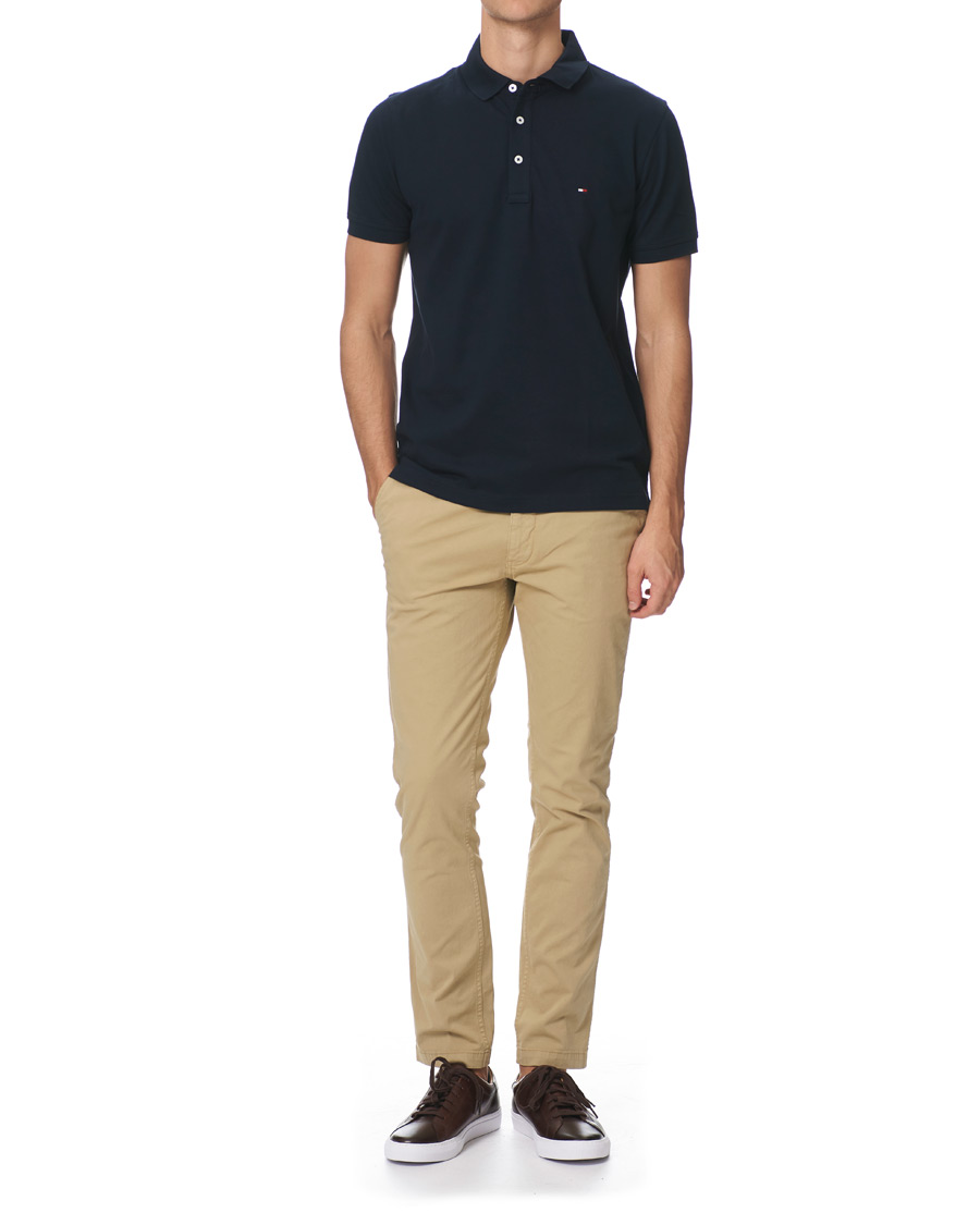 Herren | Poloshirts | Tommy Hilfiger | Slim Fit Polo Sky Captain