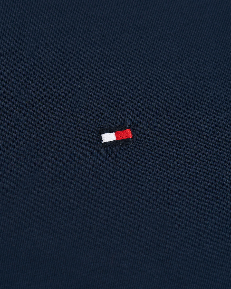 Herren | T-Shirts | Tommy Hilfiger | Slim Fit Stretch V-Neck Tee Navy Blazer