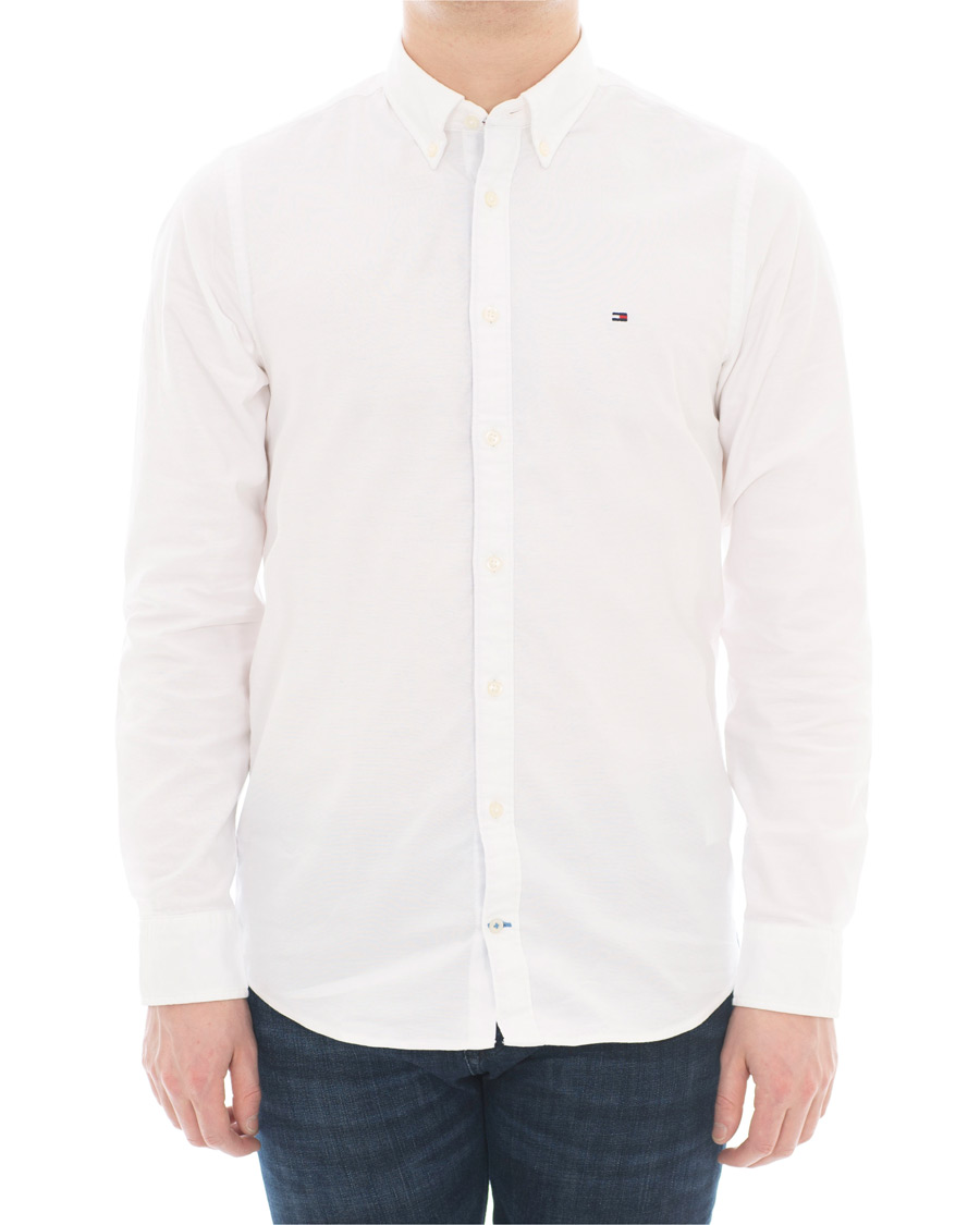 Herren |  | Tommy Hilfiger | Slim Fit Stretch Oxford Shirt Bright White