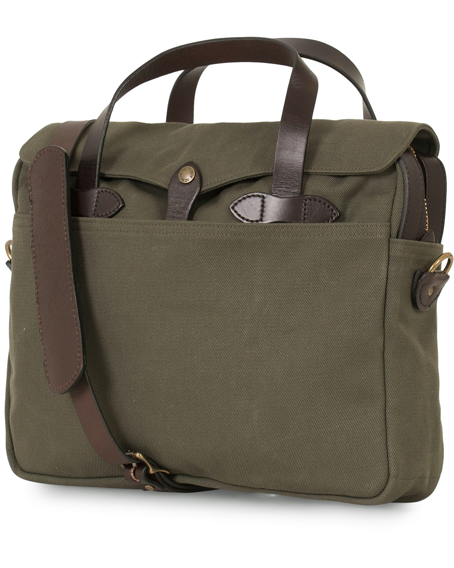 Herren | Filson Original Briefcase Otter Green Canvas | Filson | Original Briefcase Otter Green Canvas