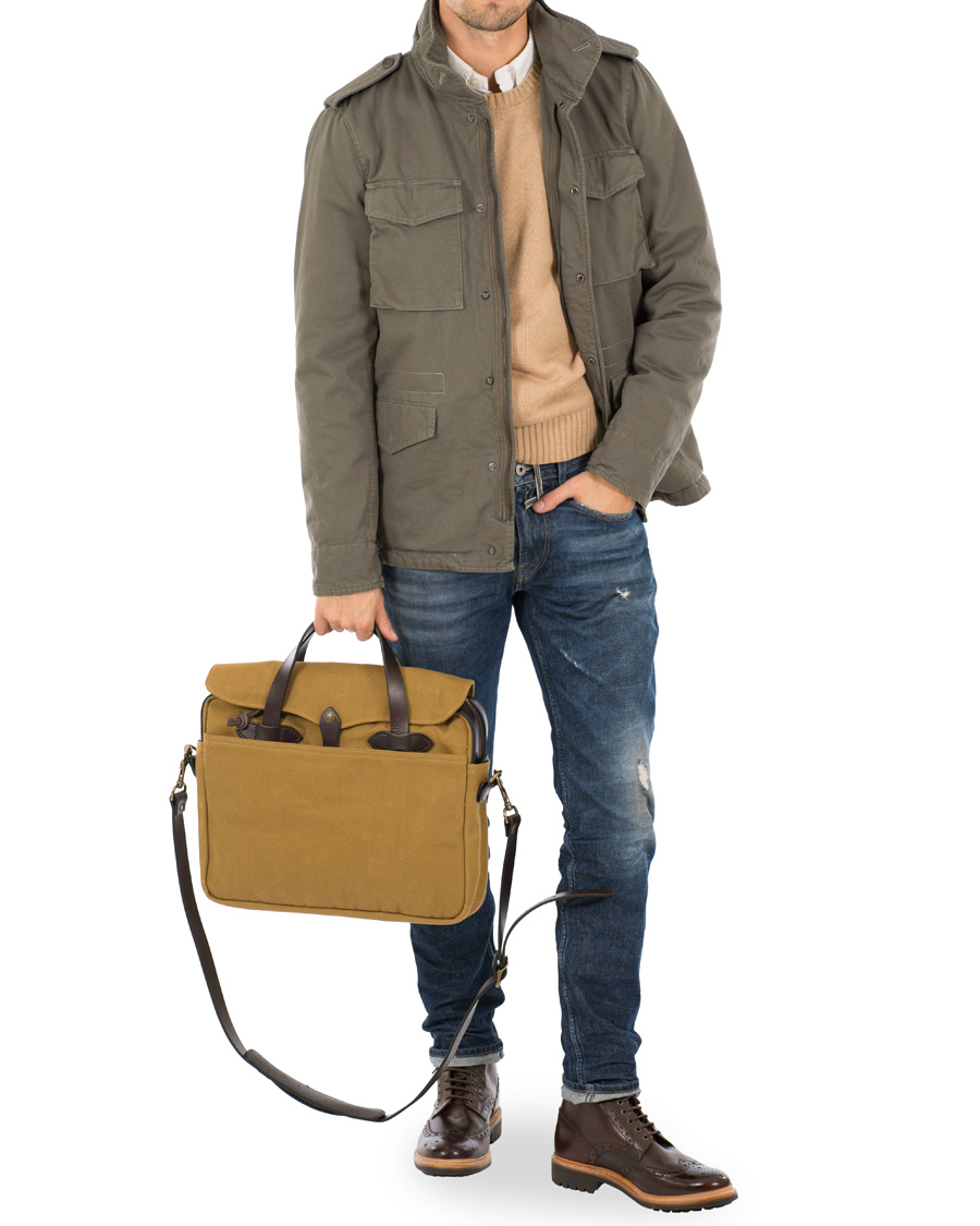 Herren | Filson Original Briefcase Tan Canvas | Filson | Original Briefcase Tan Canvas