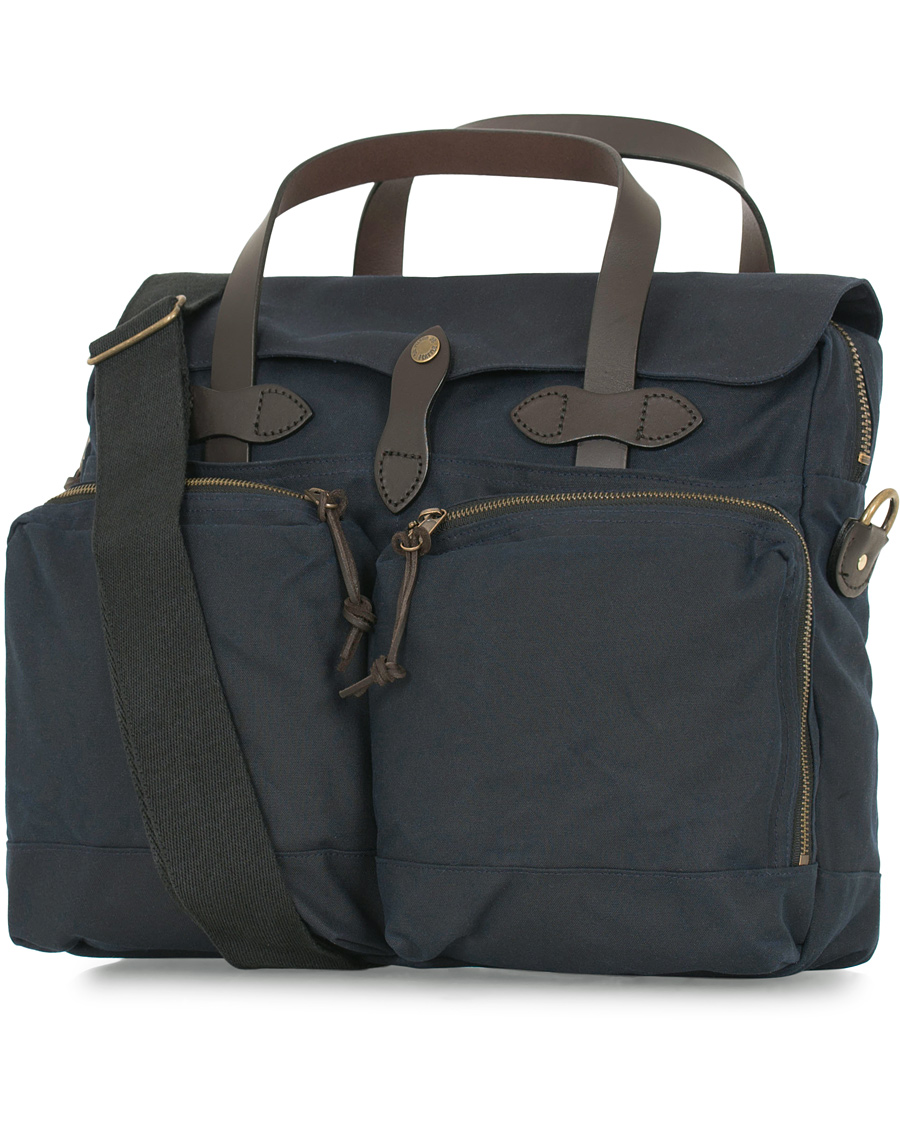 Herren | Filson 24-Hour Tin Briefcase Navy Canvas | Filson | 24-Hour Tin Briefcase Navy Canvas