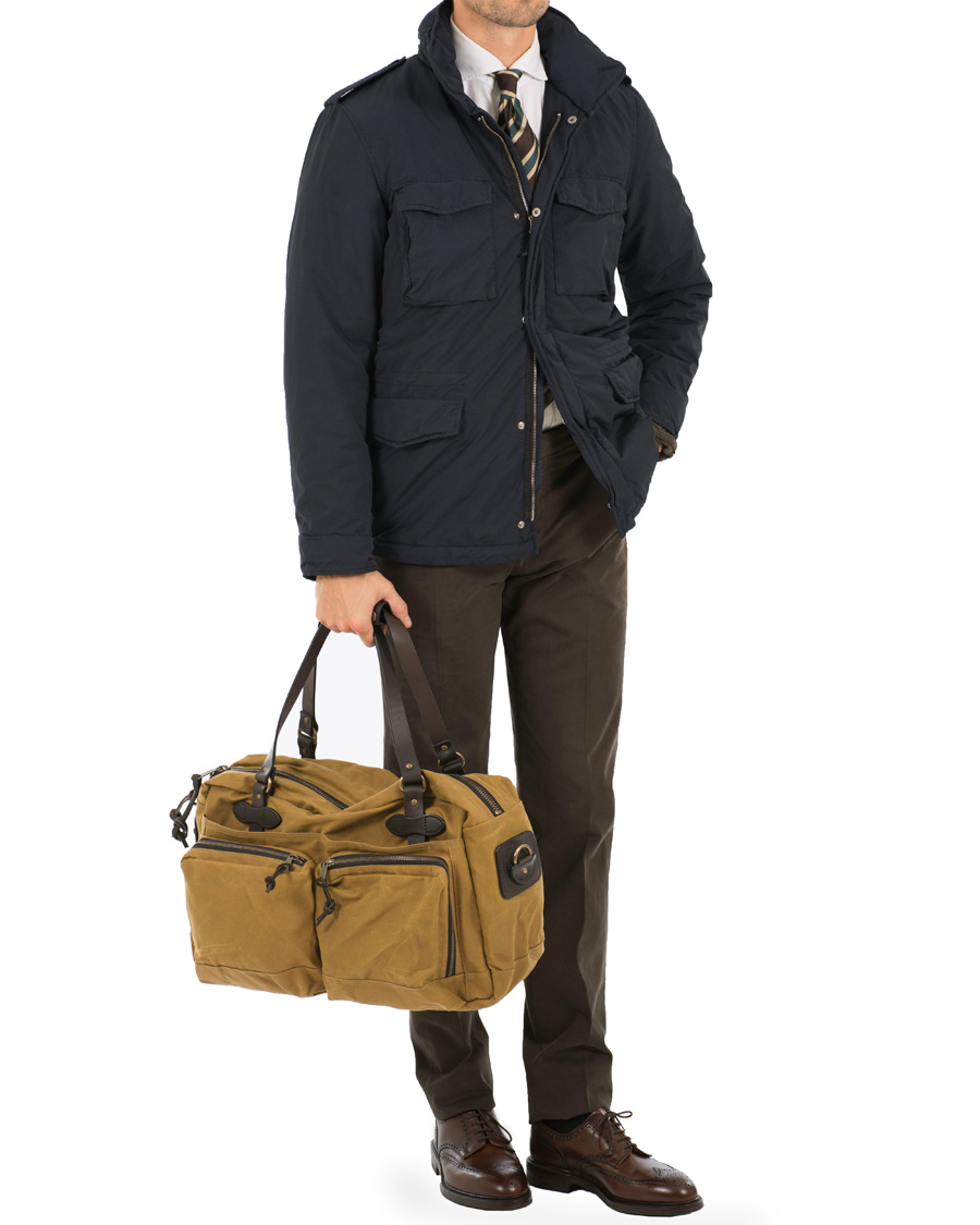 Herren | Filson 48-Hours Duffle Bag Dark Tan Canvas | Filson | 48-Hours Duffle Bag Dark Tan Canvas