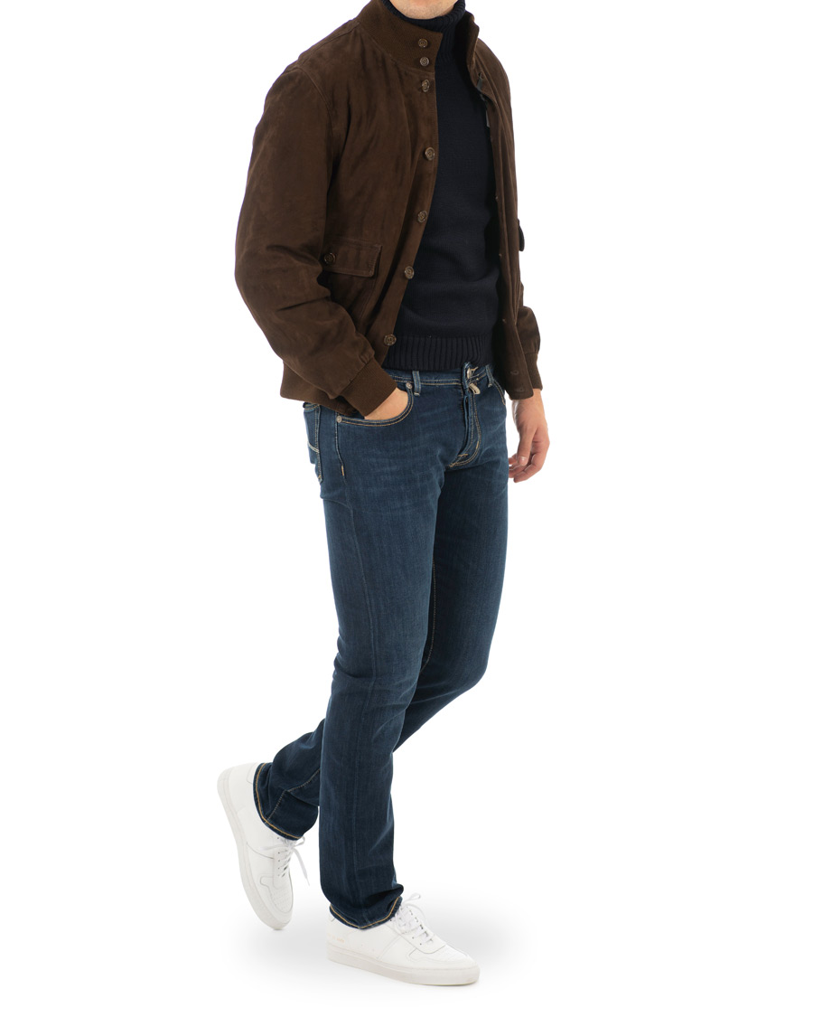 Herren | Jeans | Jacob Cohën | 622 Slim Jeans Mid Blue
