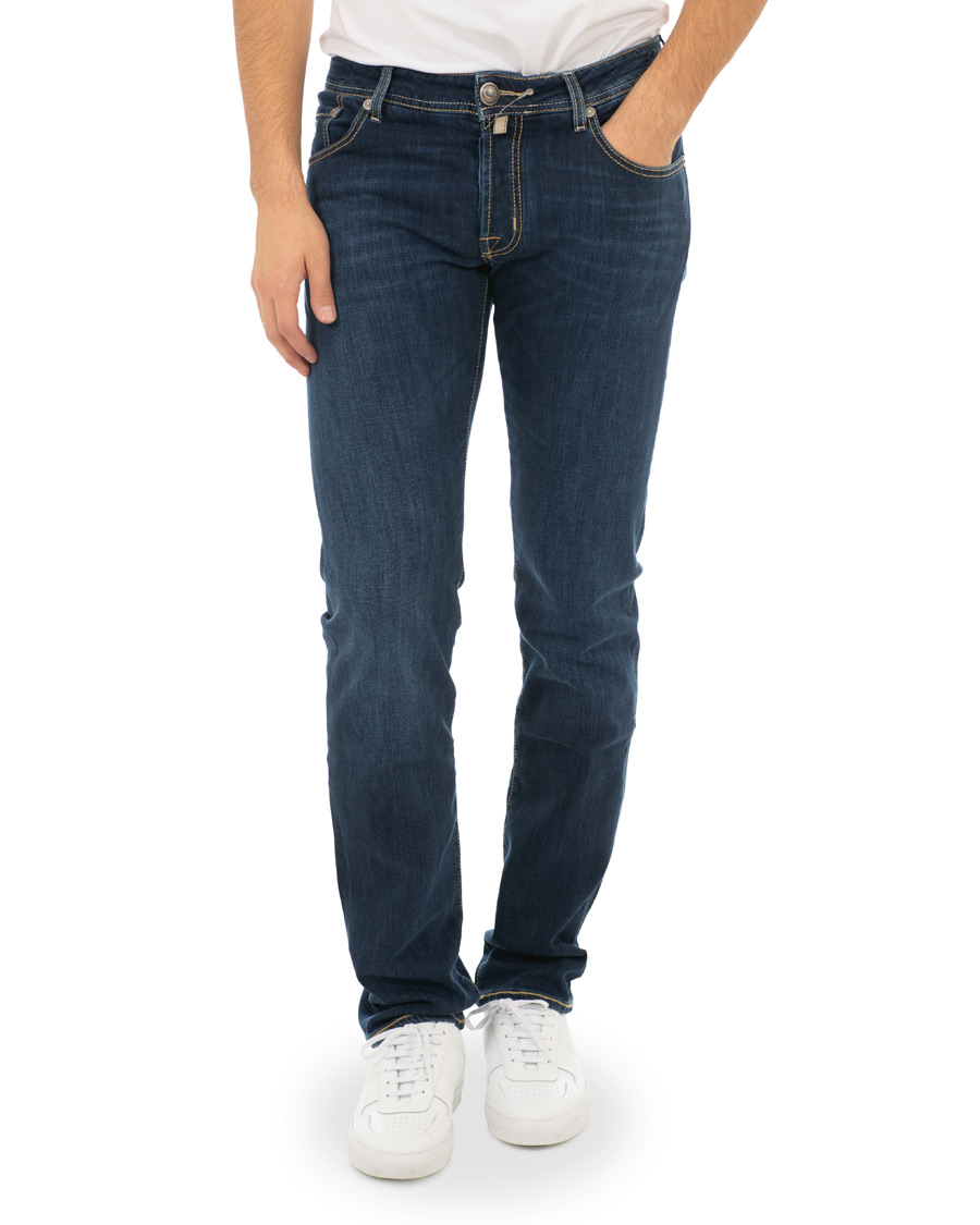 Herren | Jeans | Jacob Cohën | 622 Slim Jeans Mid Blue