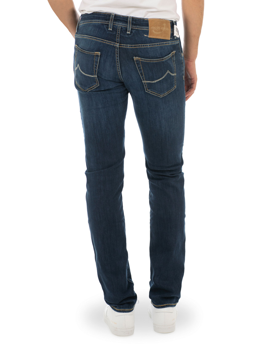Herren | Jeans | Jacob Cohën | 622 Slim Jeans Mid Blue