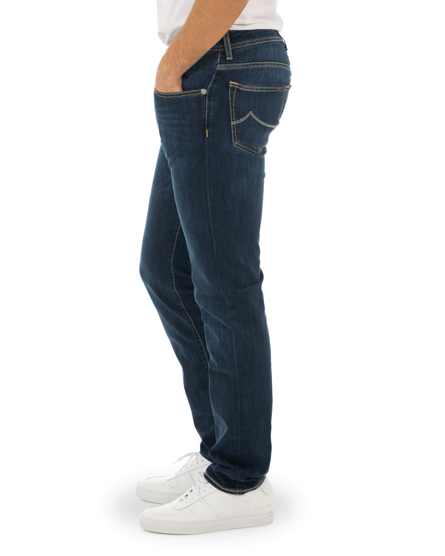 Herren | Jeans | Jacob Cohën | 622 Slim Jeans Mid Blue