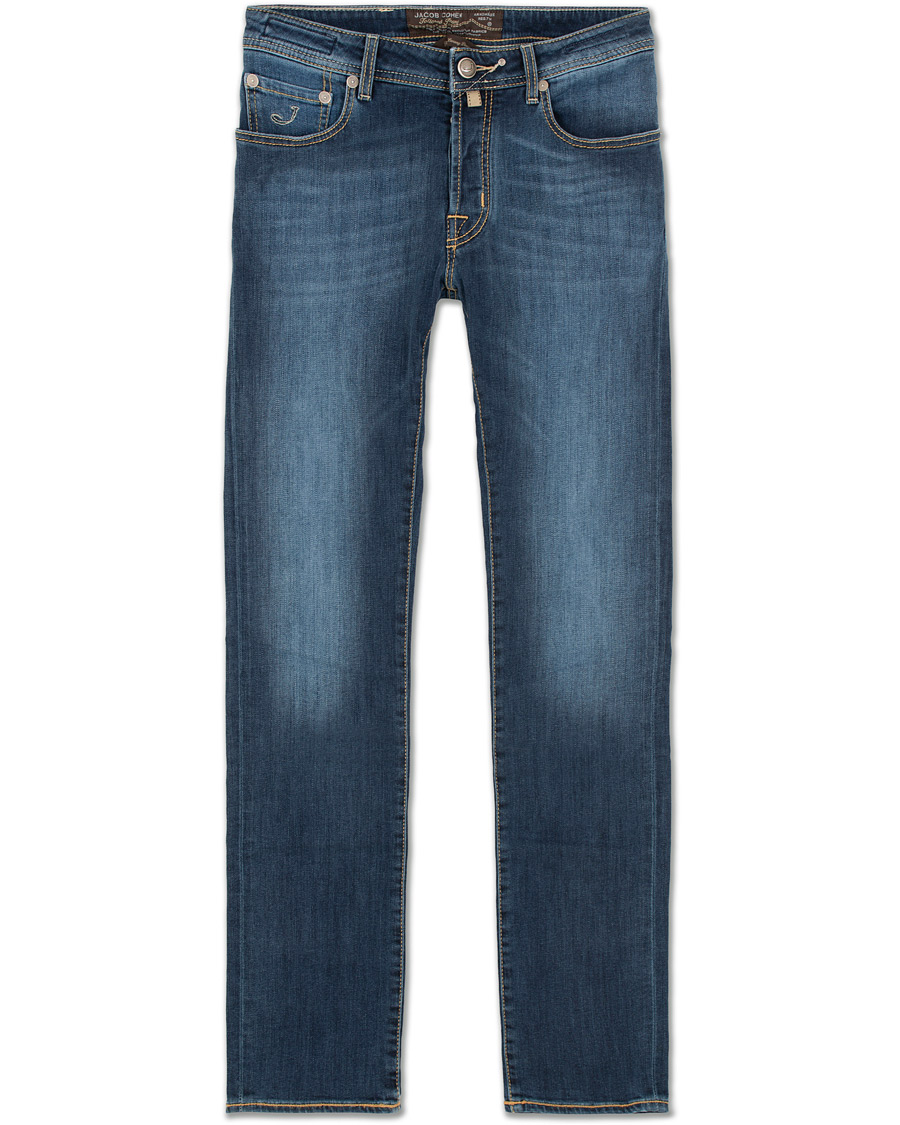 Herren | Jeans | Jacob Cohën | 688 Slim Jeans Mid Blue