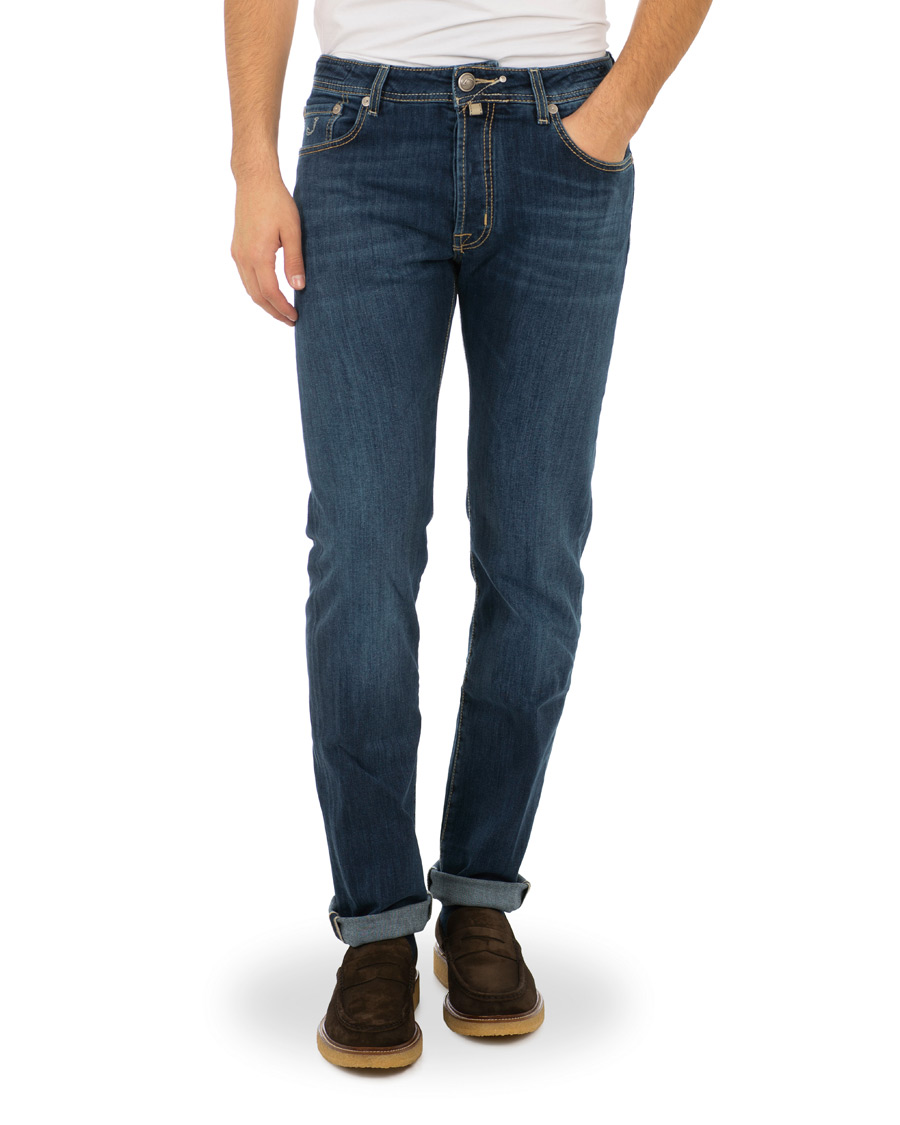 Herren | Jeans | Jacob Cohën | 688 Slim Jeans Mid Blue