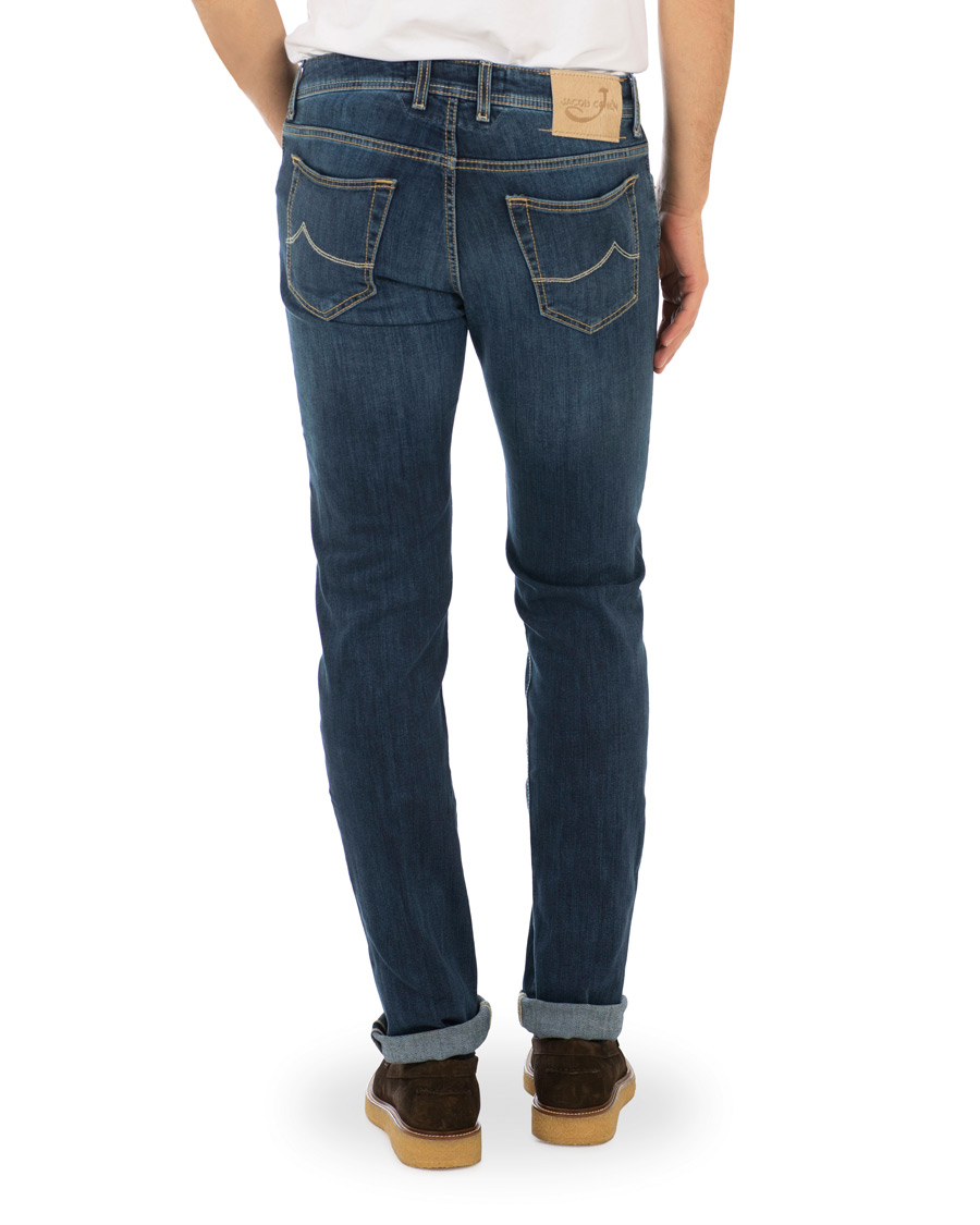 Herren | Jeans | Jacob Cohën | 688 Slim Jeans Mid Blue