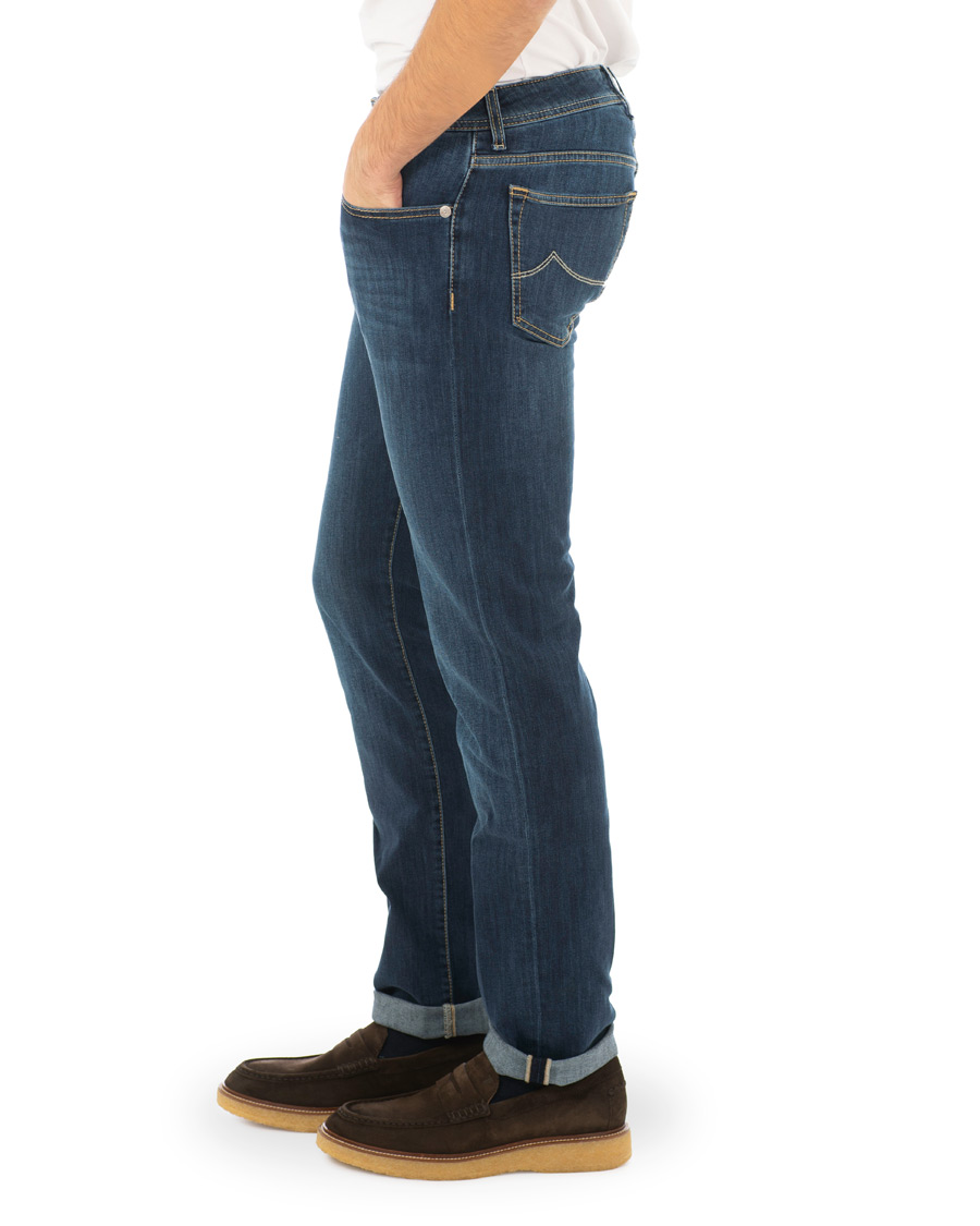 Herren | Jeans | Jacob Cohën | 688 Slim Jeans Mid Blue
