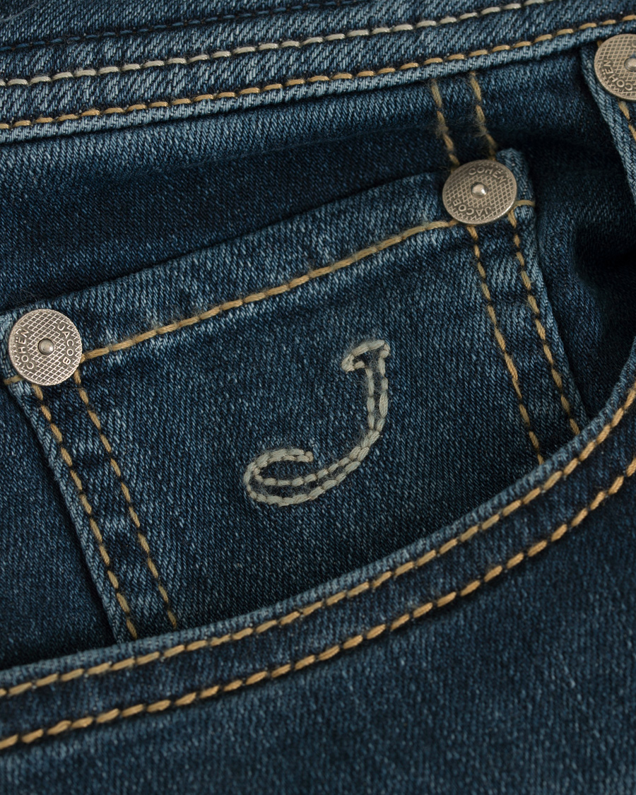 Herren | Jeans | Jacob Cohën | 688 Slim Jeans Mid Blue