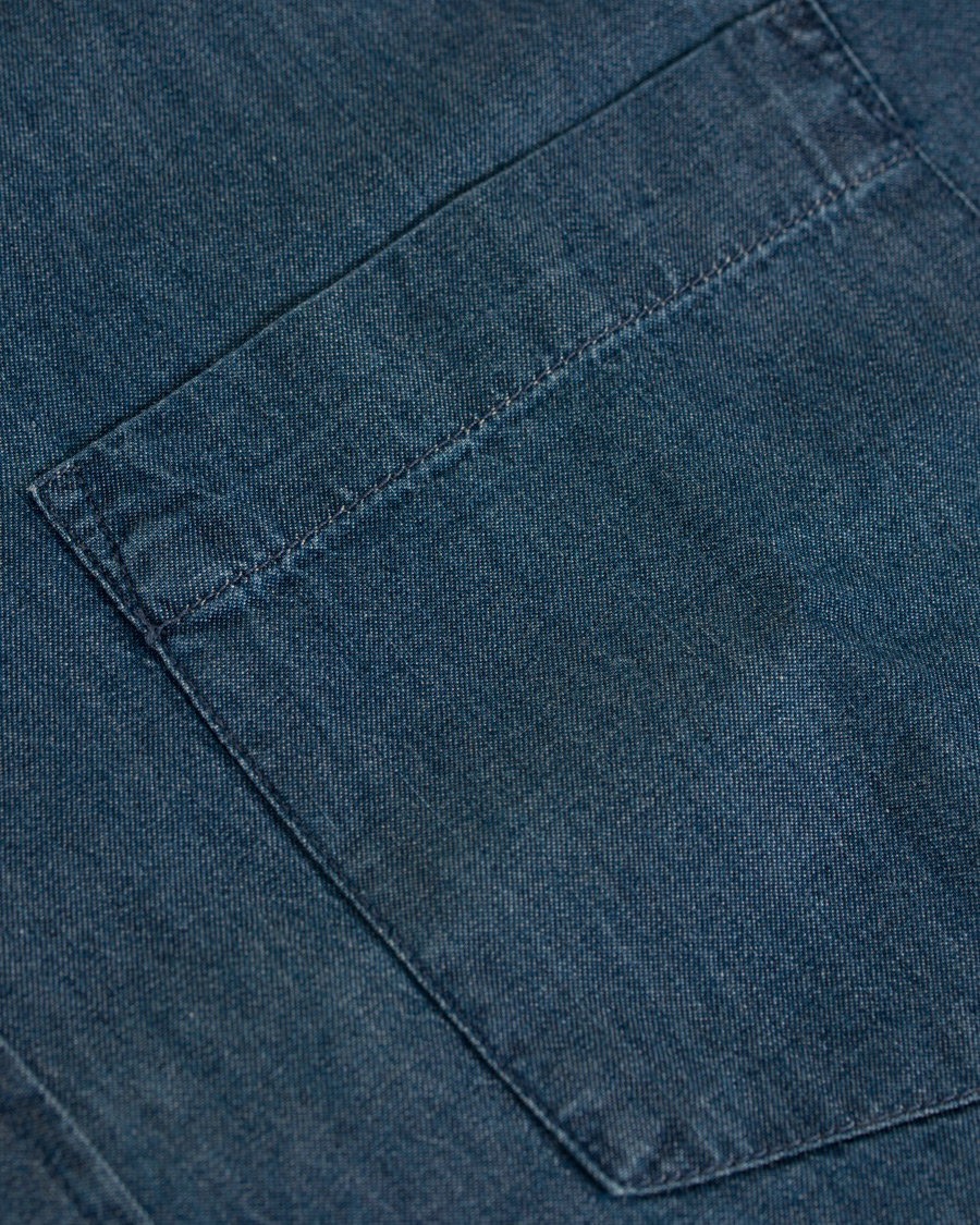 Herren | Hemden | A Day's March | Button Down Denim Shirt Washed Blue