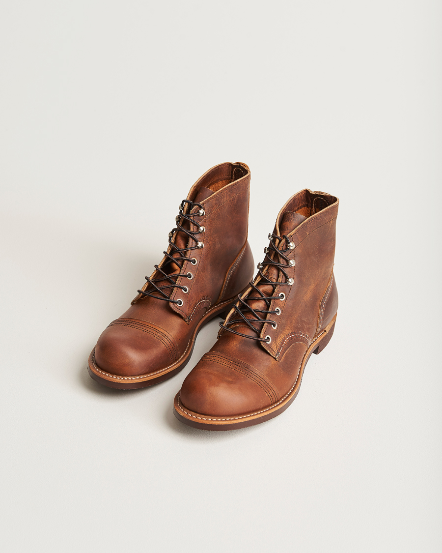 Herren | Handgefertigte Schuhe | Red Wing Shoes | Iron Ranger Boot Copper Rough/Tough Leather