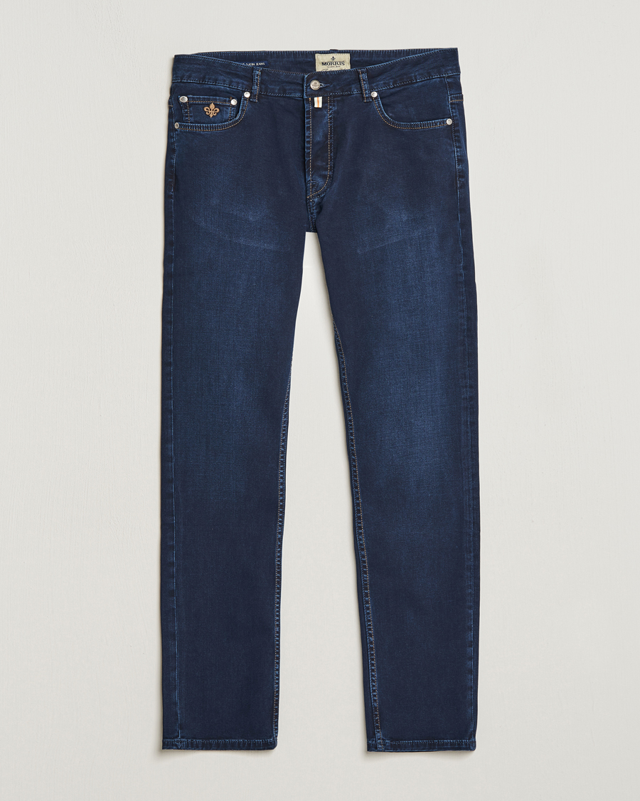 Herren | | Morris | Steve Satin Jeans Dark Blue