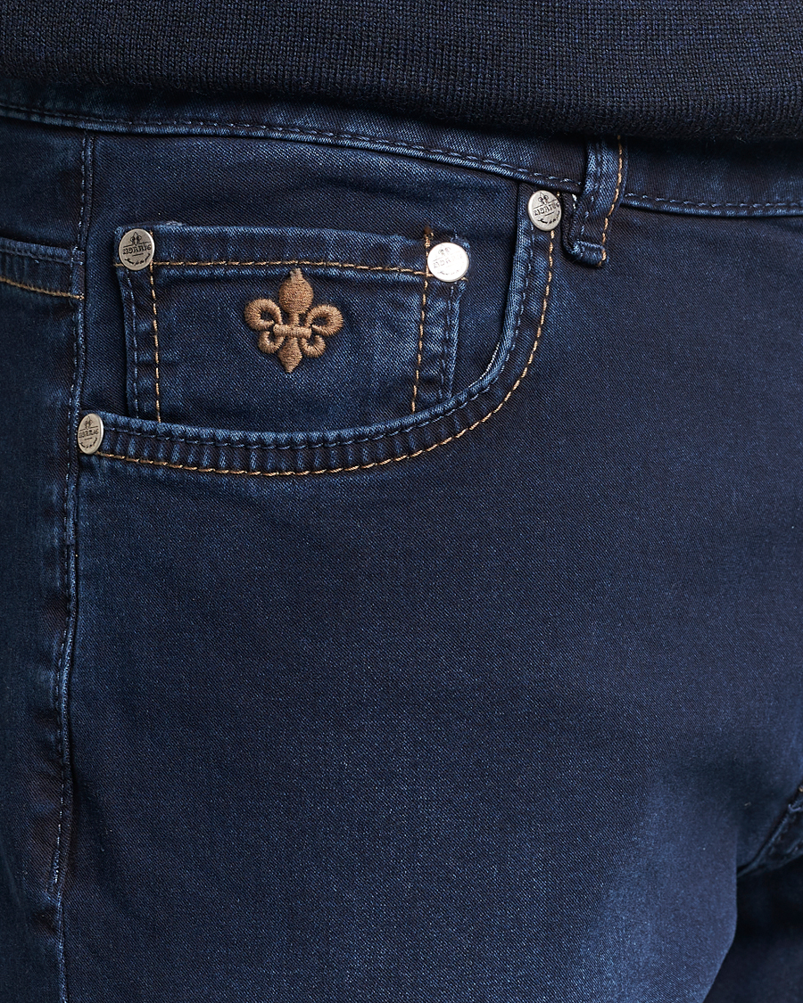 Herren | Jeans | Morris | Steve Satin Jeans Dark Blue
