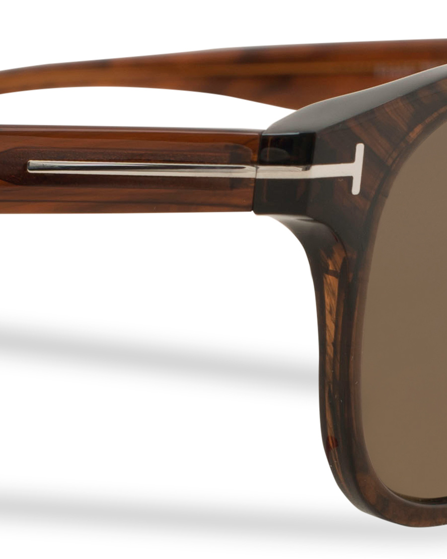 Herren | Tom Ford Frank FT0399 Sunglasses Shiny Dark Brown | Tom Ford | Frank FT0399 Sunglasses Shiny Dark Brown