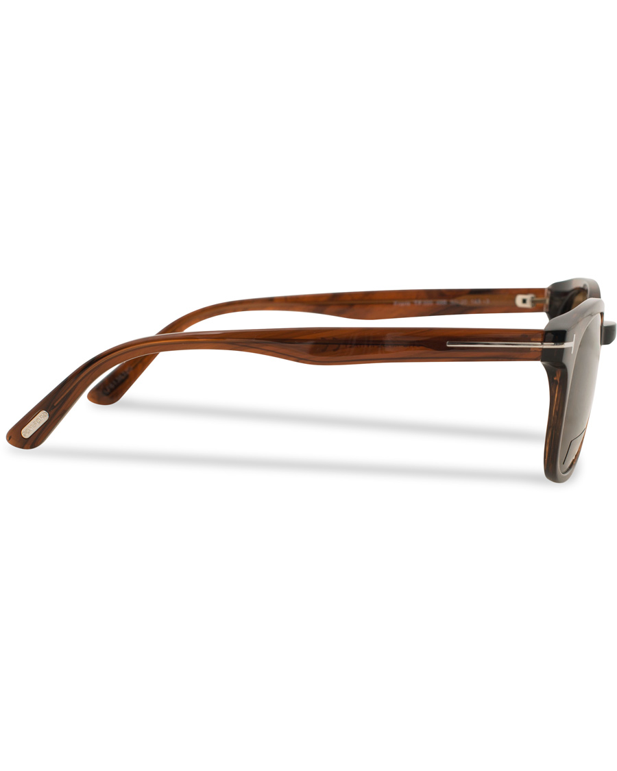 Herren | Tom Ford Frank FT0399 Sunglasses Shiny Dark Brown | Tom Ford | Frank FT0399 Sunglasses Shiny Dark Brown
