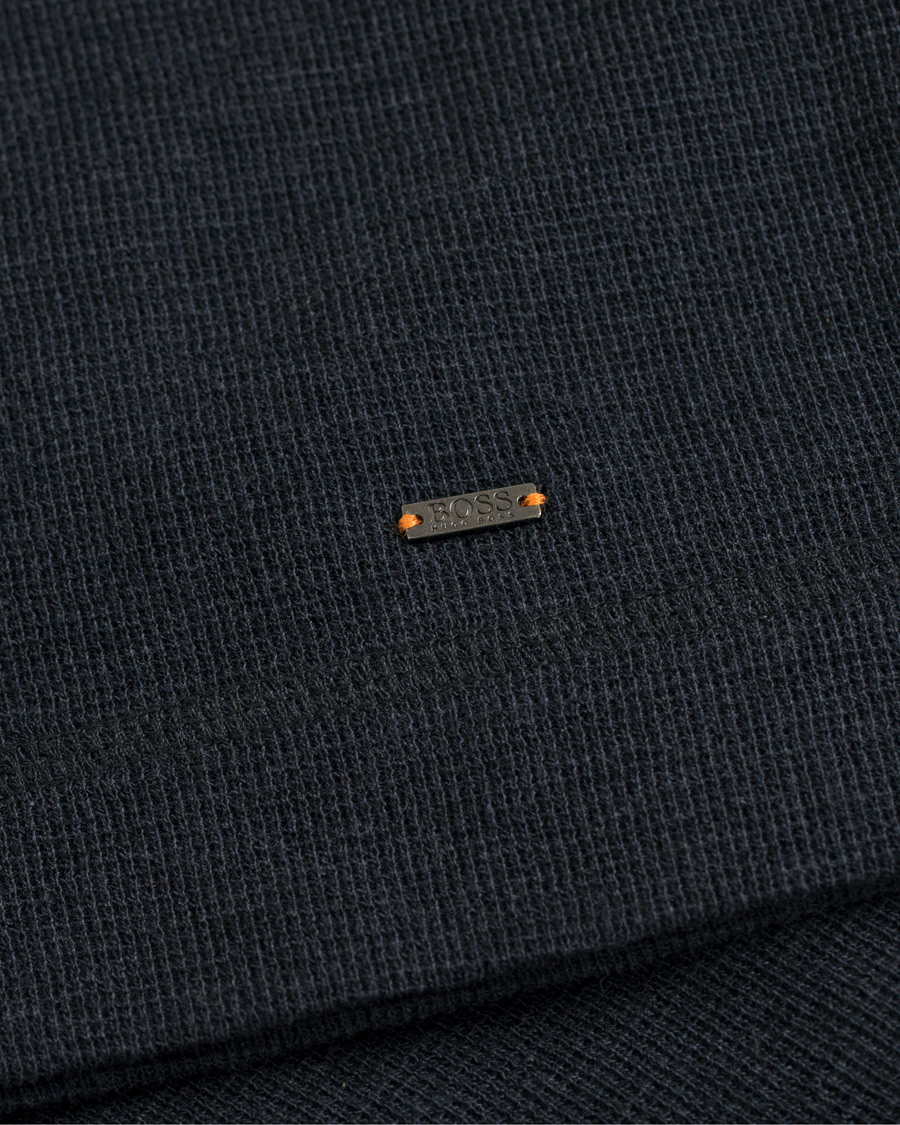 Herren | Pullover | BOSS ORANGE | BOSS Casual Trix Fine Heather Waffle Henley Navy