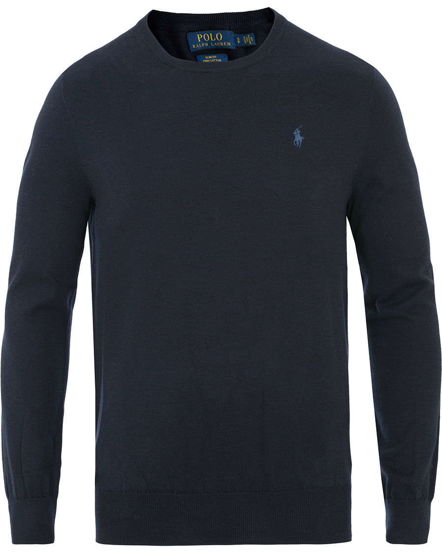 Herren | Pullover | Polo Ralph Lauren | Pima Cotton Crew Neck Pullover Navy