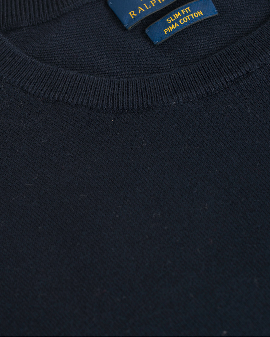 Herren | Pullover | Polo Ralph Lauren | Pima Cotton Crew Neck Pullover Navy